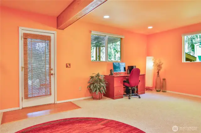 access to covered porch