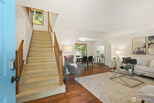 Abundant windows fill every space with light all year round.