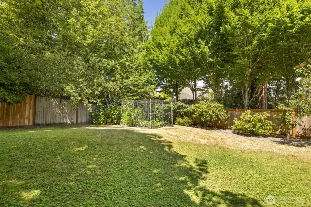 Plants are kept happy and healthy thanks to a built-in sprinkler system.