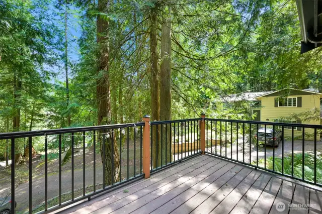 Private deck off primary bedroom