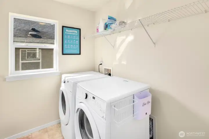 Utility room upstairs !!! Washer & Dryer stay