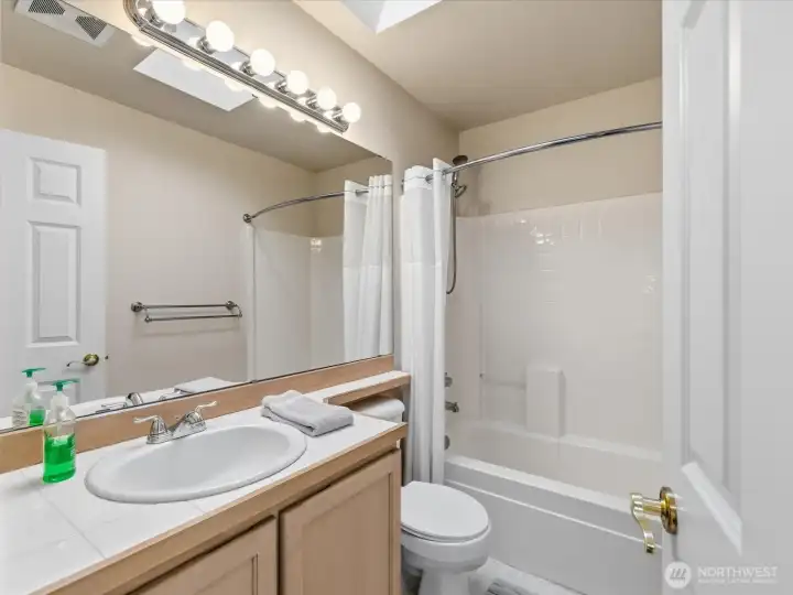 Guest bathroom located just outside bedrooms 1 & 2