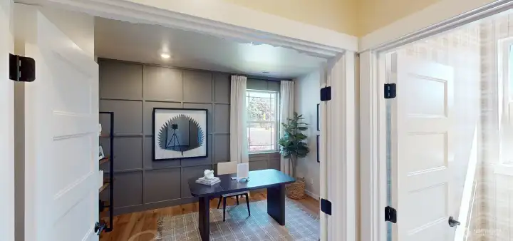 Photo is of a model home in another KB Home location; options and colors may vary based on your selections. Depictions of home, layout, location or other features/options, colors and color scheme, materials, fixtures, etc. are for showing purposes only and may not be included in the purchase price and availability may vary.