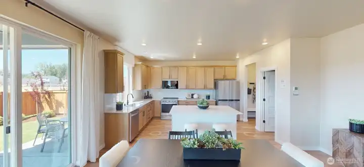 Photo is of a model home in another KB Home location; options and colors may vary based on your selections. Depictions of home, layout, location or other features/options, colors and color scheme, materials, fixtures, etc. are for showing purposes only and may not be included in the purchase price and availability may vary.