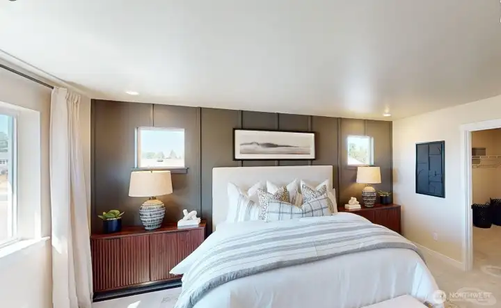 Photo is of a model home in another KB Home location; options and colors may vary based on your selections. Depictions of home, layout, location or other features/options, colors and color scheme, materials, fixtures, etc. are for showing purposes only and may not be included in the purchase price and availability may vary.