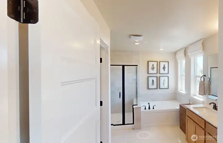 Photo is of a model home in another KB Home location; options and colors may vary based on your selections. Depictions of home, layout, location or other features/options, colors and color scheme, materials, fixtures, etc. are for showing purposes only and may not be included in the purchase price and availability may vary.