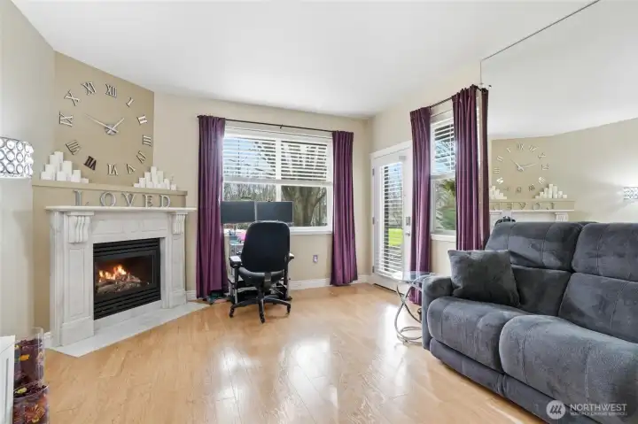 Living Room with Gas Fireplace