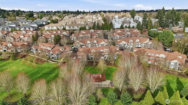 Aerial View of Grounds and Community Playground