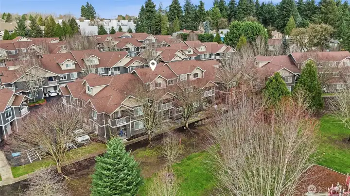 Aerial View of Condo Complex