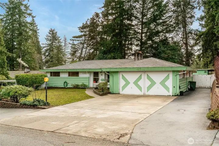 Parking for 6-8 vehicles or RV.