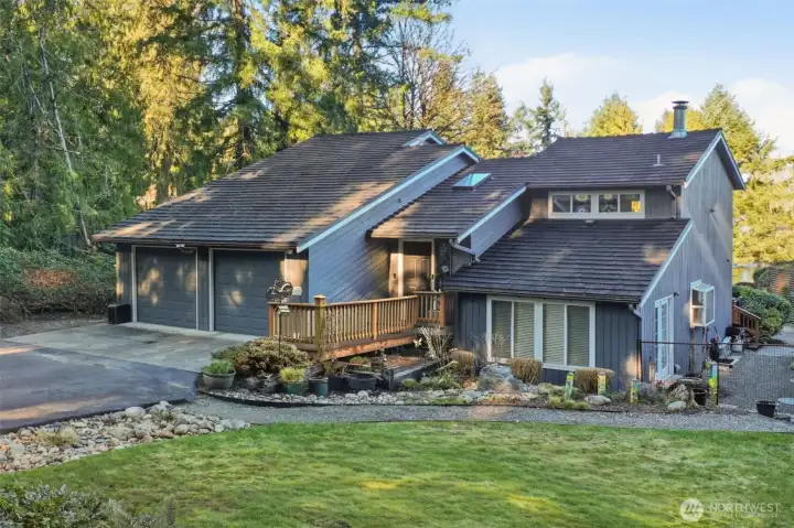 With this peaceful walkway for easy access to the side and back of the home there is so much you can do.