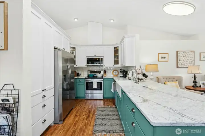 Updated kitchen is the heart of the home!