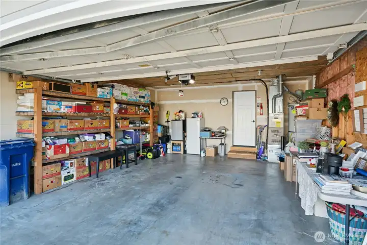 Lots of storage in this 2-car garage