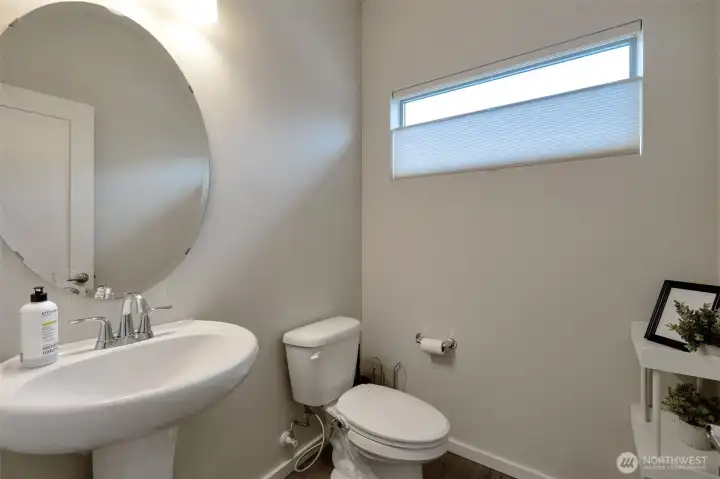 1/2 Bath on Main Level