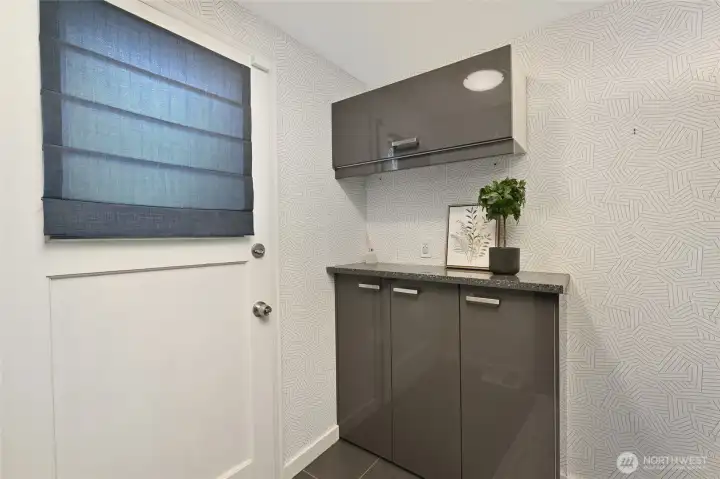 Back door to the yard and patio.