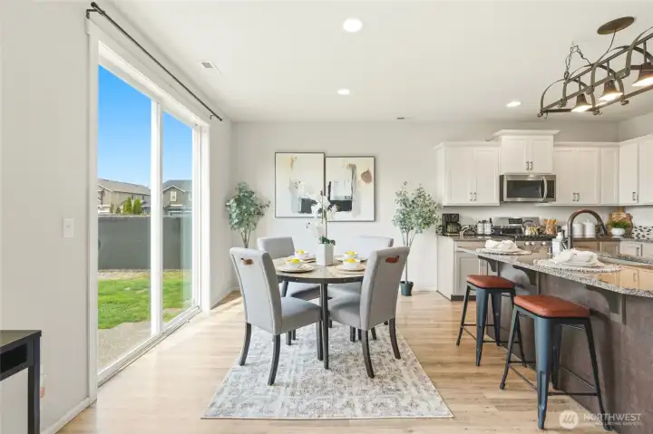 Access to backyard with patio!