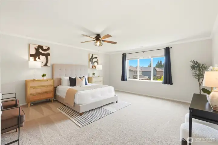 Big primary bedroom