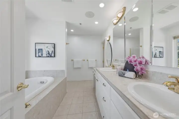 Primary ensuite bath.