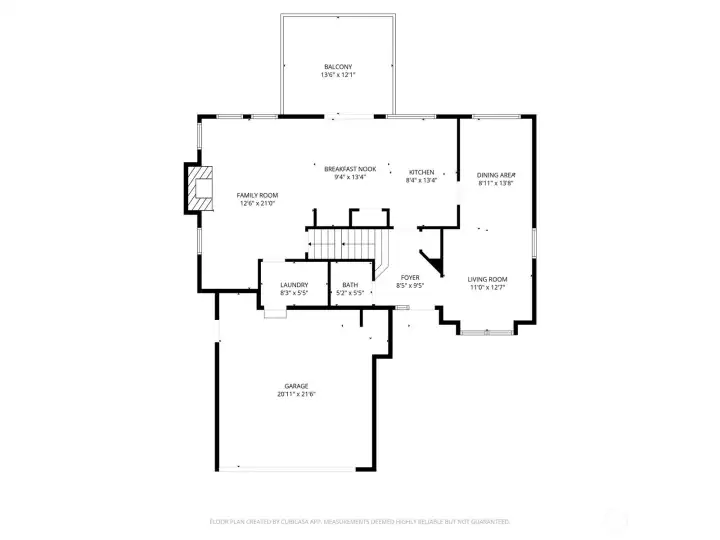 Floor plan for main level.