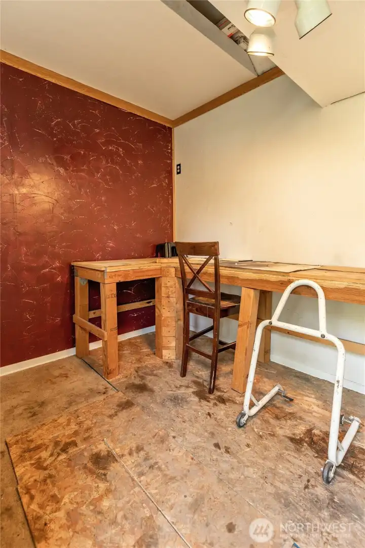 Interior or shed with power