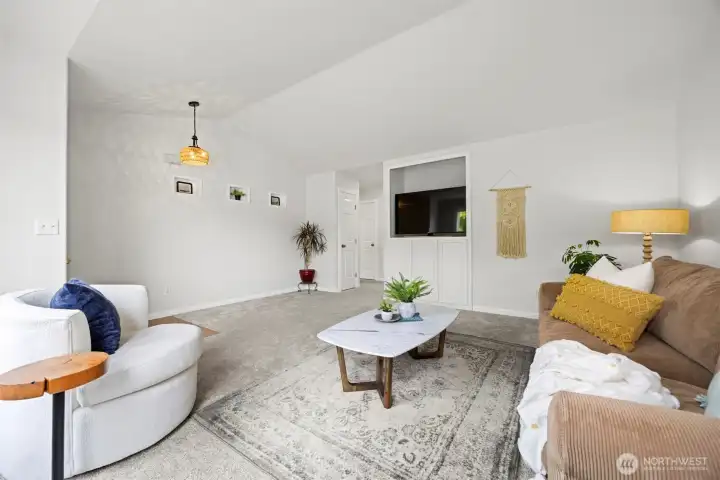 Vaulted ceilings, fresh paint and updated lighting make 103 Woodfield instantly feel like home. Vaulted ceilings, fresh paint and updated lighting make 103 Woodfield instantly feel like home.