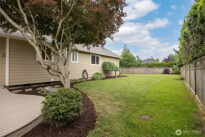 With an abundance of space, the yard is open to all your ideas! With an abundance of space, the yard is open to all your ideas!