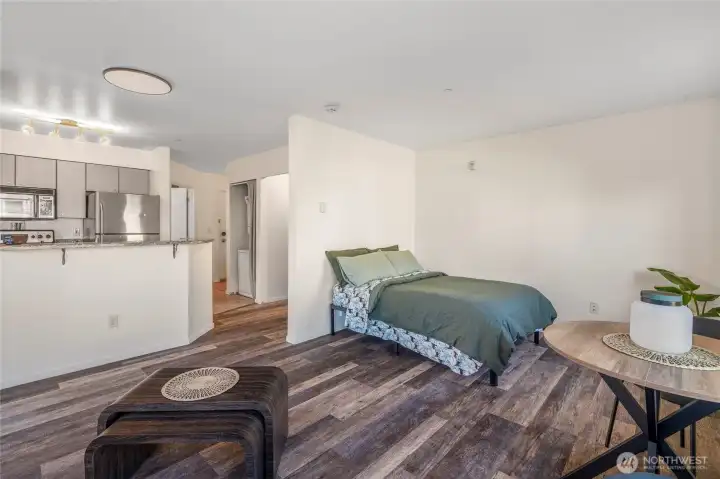 Flexible open floor plan designed for city living