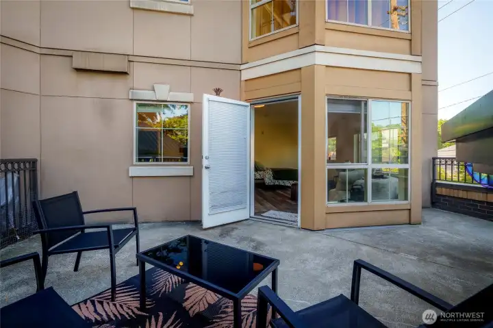 One of only two units featuring an oversized private balcony