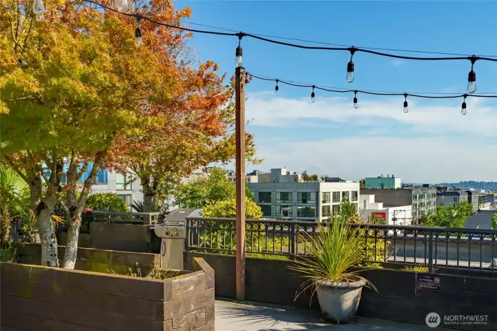 Relax and take in sweeping views from the rooftop