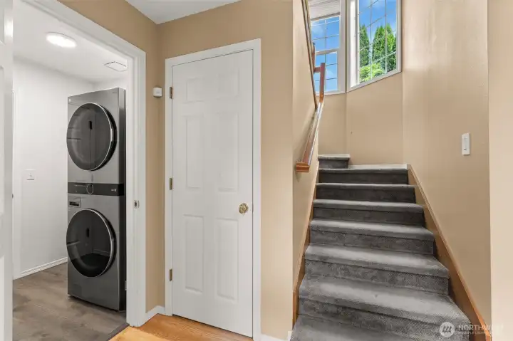 Laundry, Coat Closet, Stairs