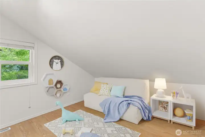 Additional Room Attached to 2nd Bedroom (Partially Digitally Staged)
