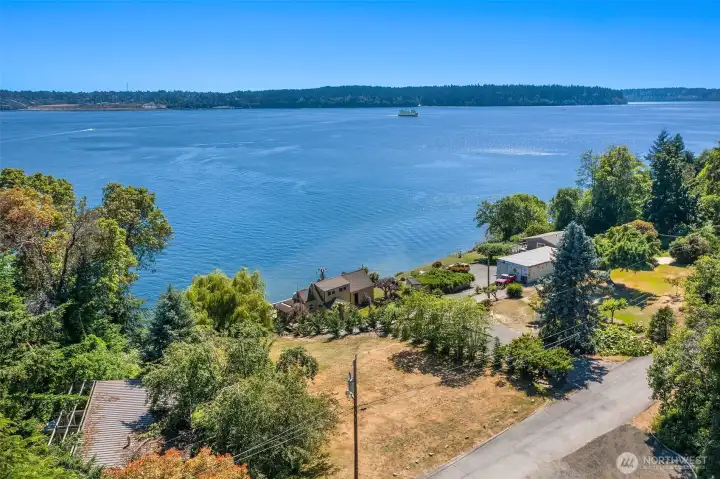 Cabin sits near the end of a quiet, one-land road; a peaceful retreat from the bustle of the city.