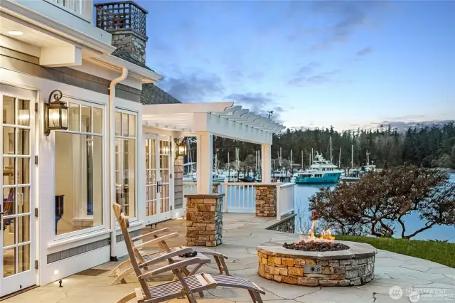 Outdoor deck off main house living room and executive office