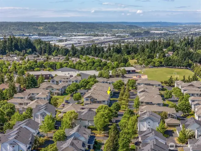 This photos shows the view looking North.