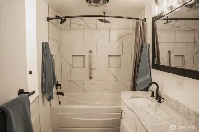Bathroom off of the primary bedroom