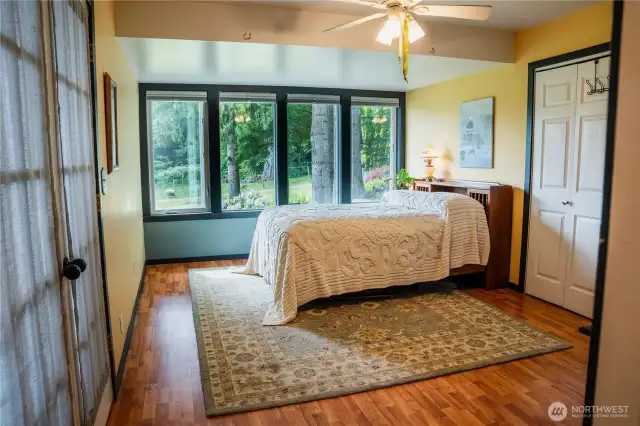 Bedroom 2 overlooks the gorgeous property