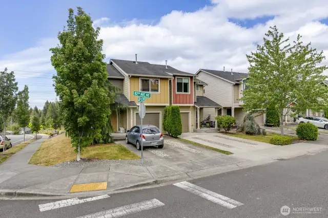 Nice corner lot as you enter the development