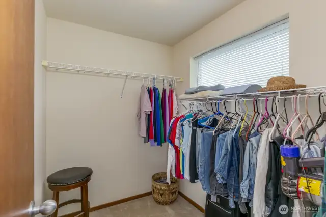 Good size walk-in closet in primary