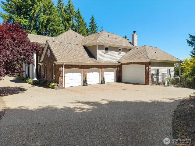 3 car plus boat garage and shop/storage space.