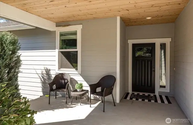 Covered front porch