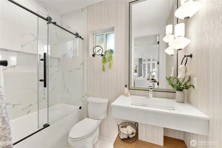 Main floor full bathroom.