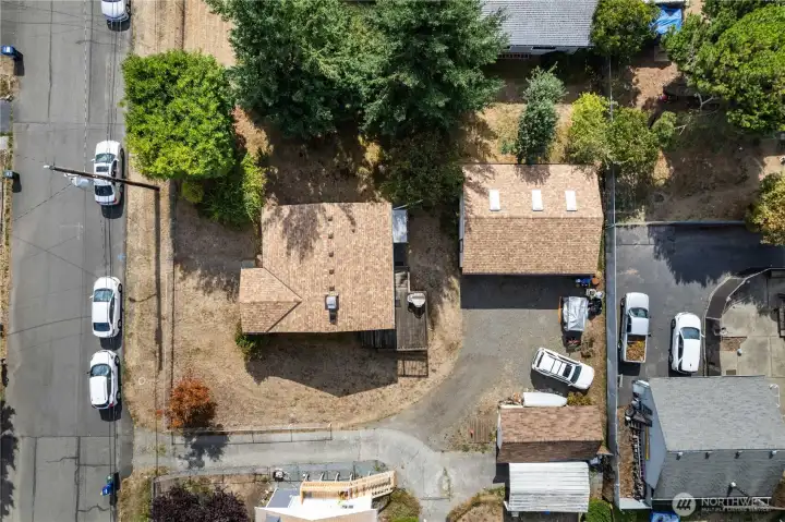 Aerial view of property