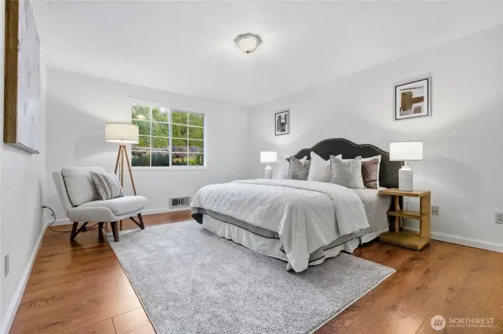 Bright and spacious retreat with plenty of natural light.