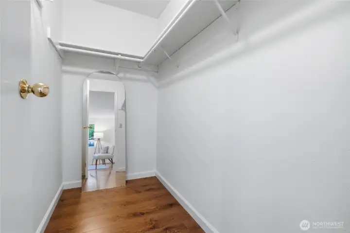 Generous closet space to keep everything organized.