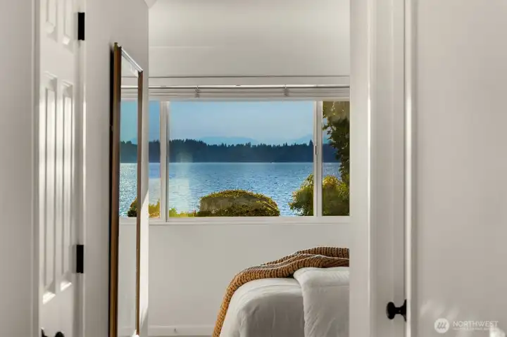 FROM the bathroom to primary suite———Skyline view also visible from the Primary seen here