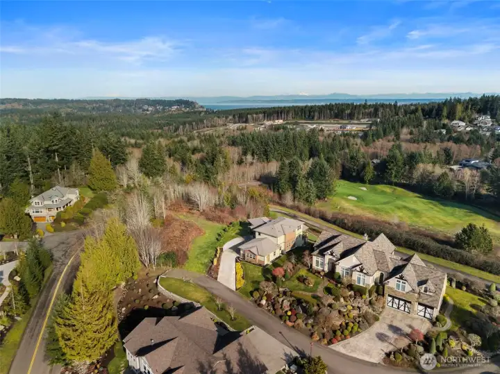 Located at the end of a quiet private street.