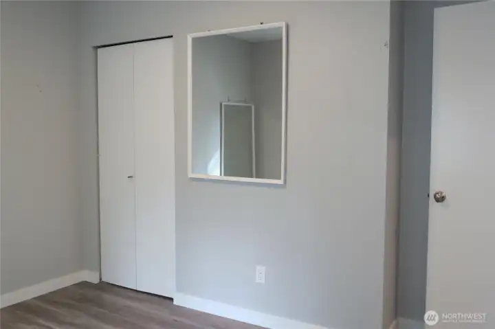 IN THE CORNER IS A CLOSET WITH STORAGE!