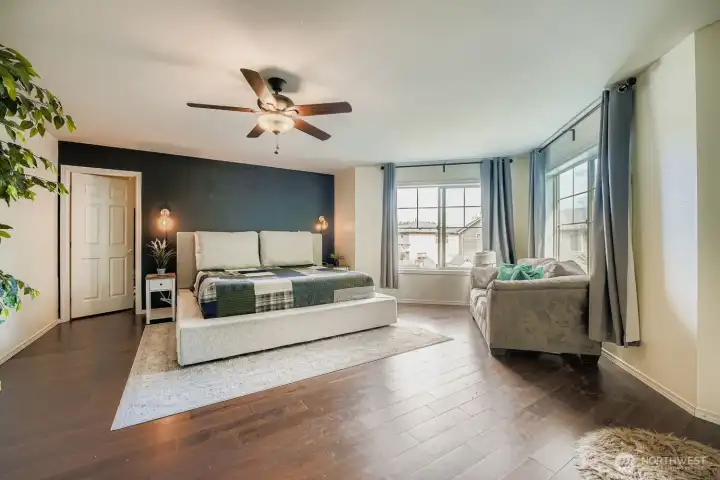 Primary Bedroom with massive walk-in closet