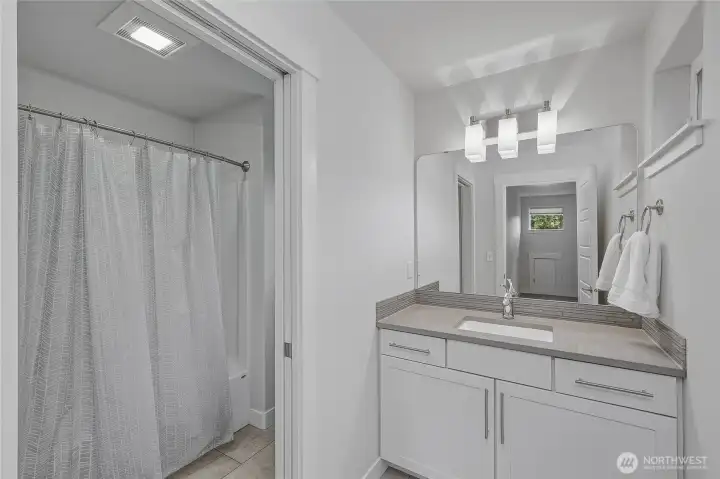 The full bathroom on the second floor.