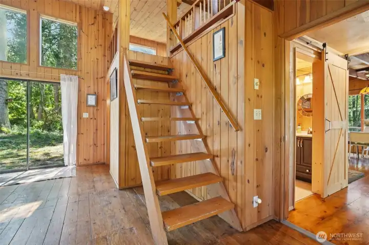 Stairs to loft